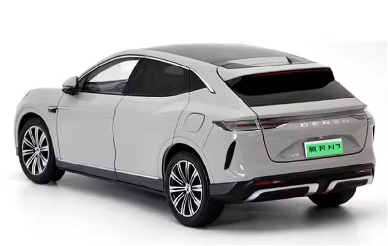 BYD Denza N7 SUV Sky Gray Spoke wheel 1:18 Car Pre-built Model view4