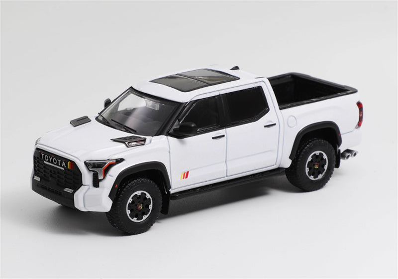 GCD Toyota Tundra TRD PRO pickup left-hand drive White 1:64 Car Pre-built Model view1
