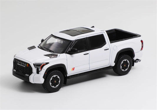 GCD Toyota Tundra TRD PRO pickup left-hand drive White 1:64 Car Pre-built Model view1