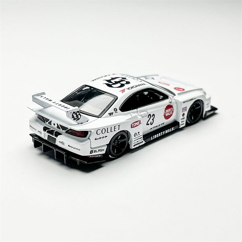 1:64 Nissan S15 Silvia LB-Super Silhouette Athlete White MINIGT DIECAST Model