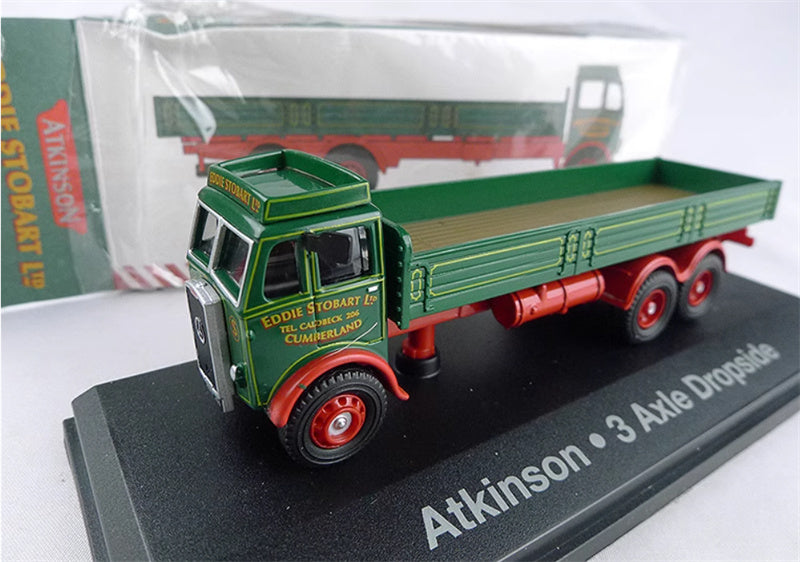 FLOZ Atkinson 3 Axle Dropside Pickup container truck Eddie Stobart army green 1:76 Truck Pre-built Model