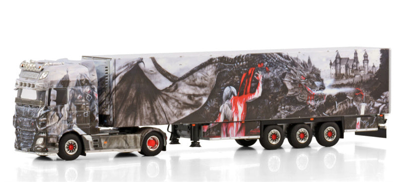 1:50 WSI DAF XF CAB MY2017 4X2 TRAILER - 3 AXLE Heide Logistik