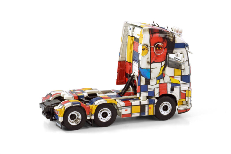 WSI VOLVO FH5 GLOBETROTTER XL 6X2 TWIN STEER GULDAGER 1/50 Truck Pre-built Model