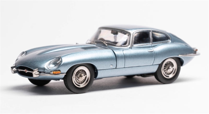 GFCC 1961 Jaguar E-Type Coupe hardtop version Ice Blue Limited Edition 499PCS ONLY RHD 1:64 car Pre-built Model view1