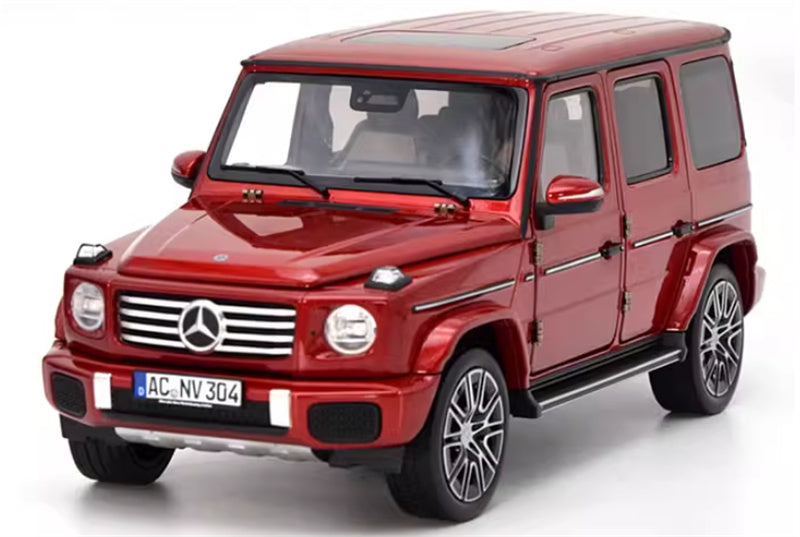 NOREV 2024 Mercedes Benz G500 G-Class off-road red 1:18 Car Pre-built Model view1