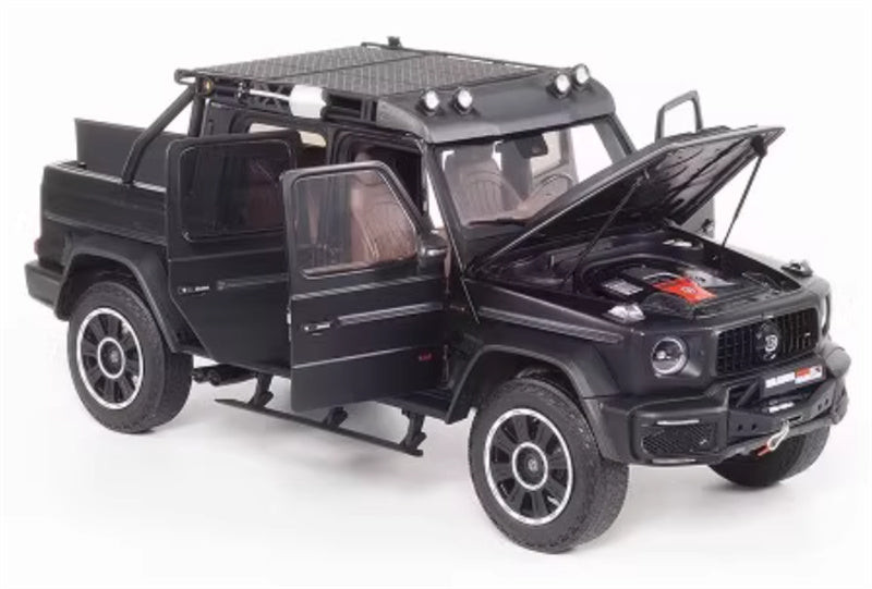 Almost Real Brabus G800 Adventure Edition XLP 2020 Pickup Matte black 1:18 Truck Pre-built Model view7