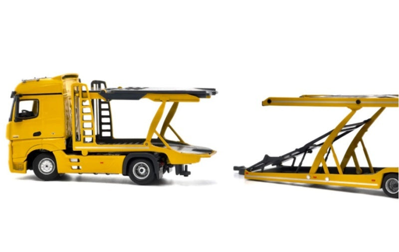 1:64 Mercedes-Benz Actros Low top traditional mirror LHD  Yellow Unique Model x Tiny  DIECAST Model