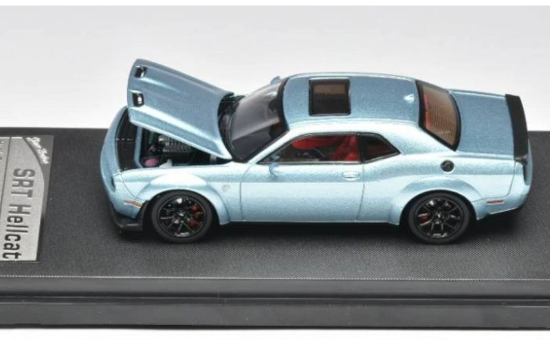 1:64 DODGE SRT Hellcat  Ice Blue Stance Hunters  Limited Edition 499PCS ONLY DIECAST Model
