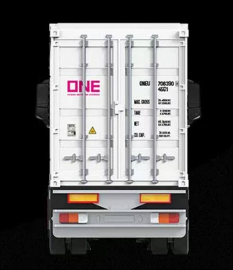 1:64 Mercedes-Benz Actros Red/white ONE TIMEMICRO x PERKA DIECAST Trailer & Tractor Model