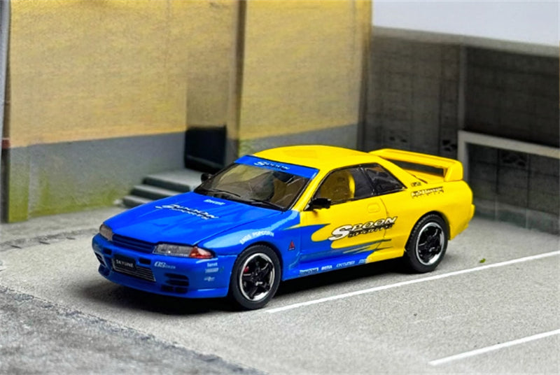 TIMEMICRO Nissan GTR R32 Z-Tune SPoon coating Limited Edition 999PCS ONLY 1:64 Car Pre-built Model view6