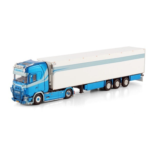 1:50 SCANIA MEIJNEN S series CS20H 4X2 REEFER TRAILER 3 AXLE WSI   Diecast Model