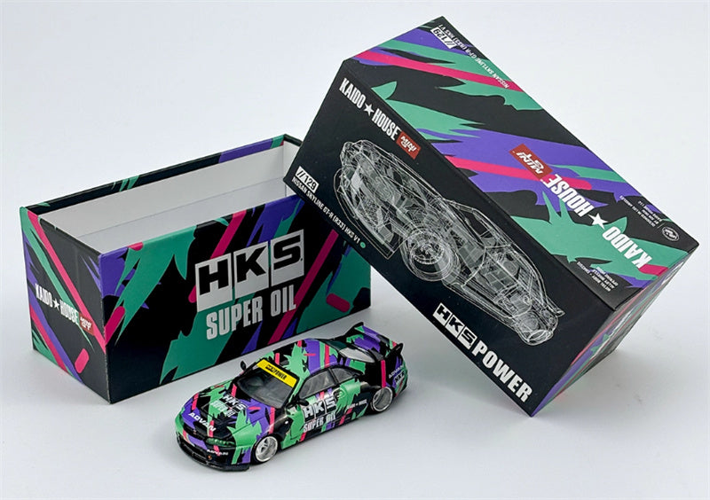 KaidoHouse x MiniGT Nissan Skyline GT-R R33 HKS V1 supercar 1:64 Car Pre-built Model view9