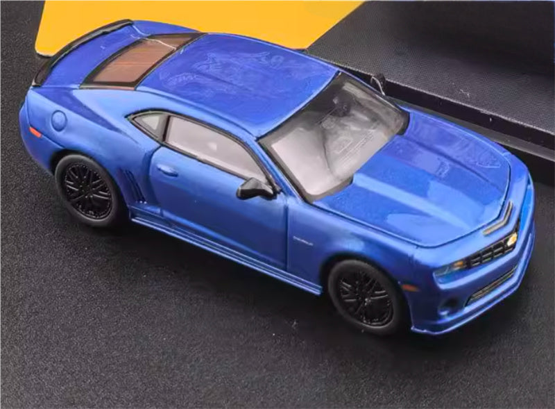 Fine works 64 Chevrolet Camaro Blue Hard Top Limited Edition 1:64 Car Pre-built Model view2