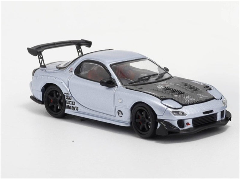 1:64 Mazda RX-7 RE Amemiya‌ Ice Blue BSC DIECAST Limited Edition 499pcs ONLY Model