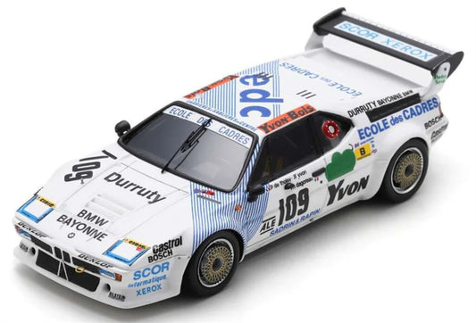 Spark BMW M1 14th Le Mans 1984 SADRIN & RAPIN DUNLOP 1:43 Car Pre-built Model view1