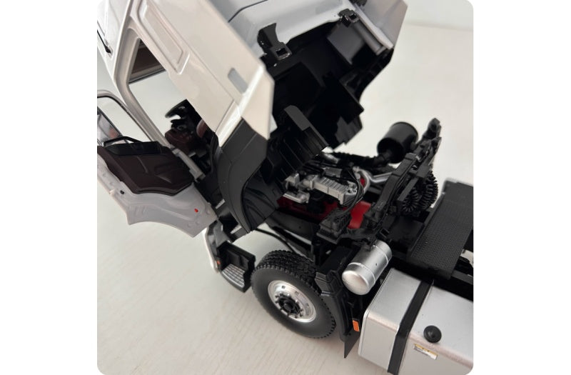 GAGC Hino 700 Zhizhen tractor White 1:24 Truck Pre-built Airliner Model Display view7