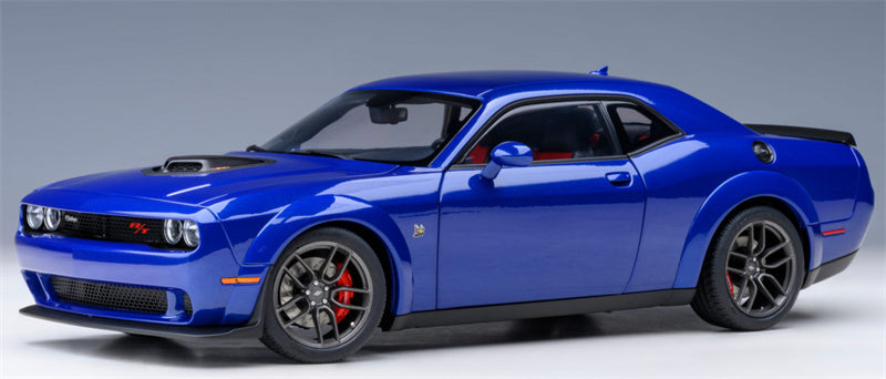 AUTOART Dodge Challenger R/T Scat Pack Widebody 2022 Indigo Blue 1:18 Car Pre-built Model view1