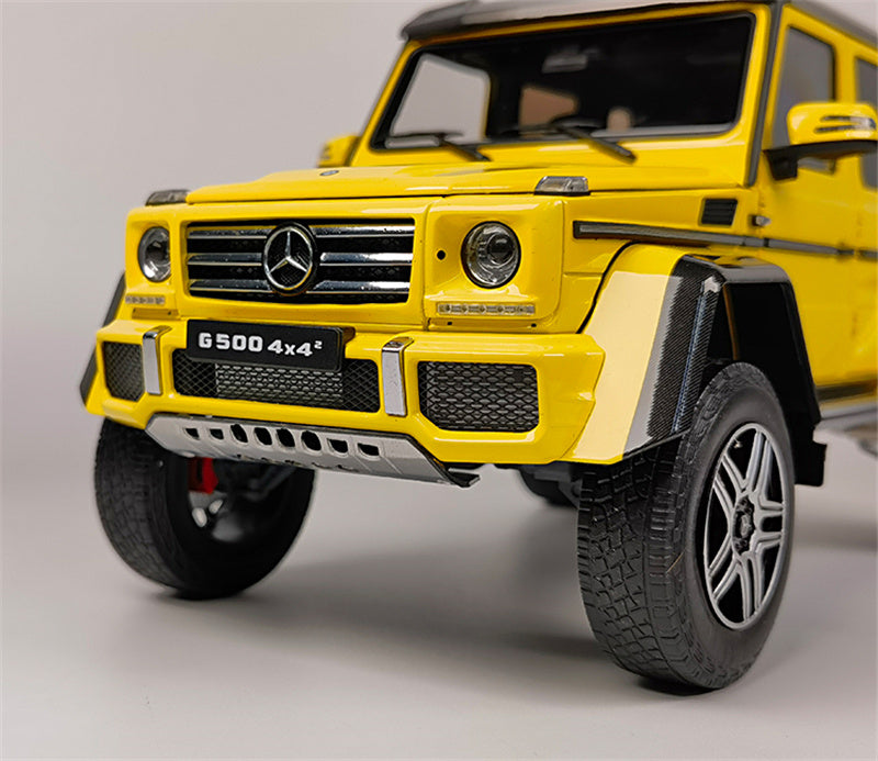 Almost Real Mercedes Benz G500 4X4 SUV Yellow 1:18 DIECAST CAR