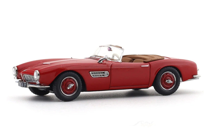 GFCC BMW 507 Roadster Retro Car 1957 Red Convertible hardtop 1:64 car Pre-built Model view7