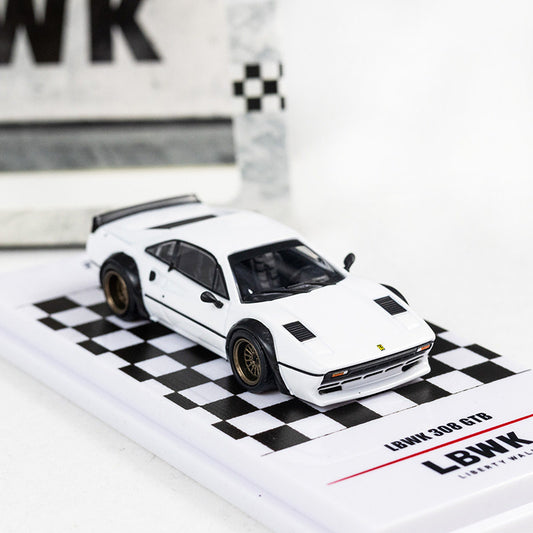 INNO64 Ferrari 308 GTB LBWK Wide Body Modified Edition White 1:64 car Pre-built Model view1