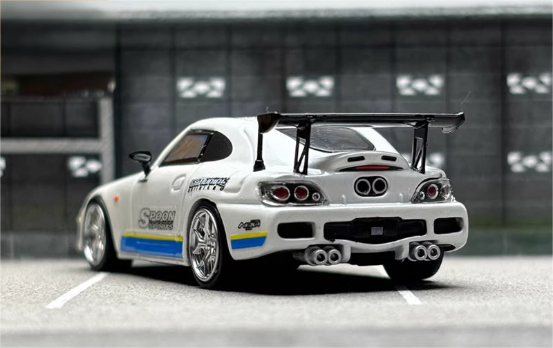 SW Honda S2000 SOOP Pearl White Limited Edition 499PCS ONLY 1:64 car Pre-built Model view2