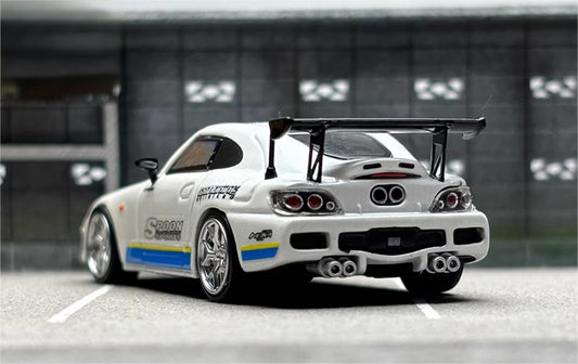 SW Honda S2000 SOOP Pearl White Limited Edition 499PCS ONLY 1:64 car Pre-built Model view2