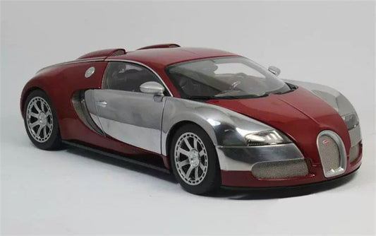 AUTOART Bugatti Veyron Ledition Centenaire Racing Red Silver Plated 1/18 DIECAST car
