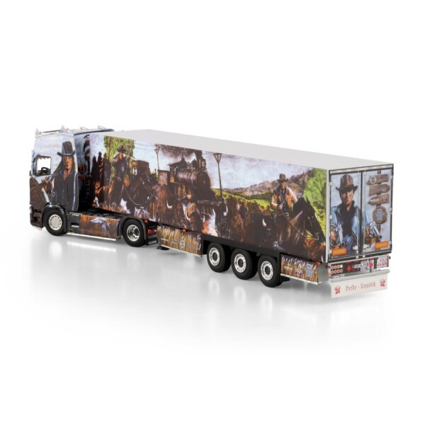 1:50 SCANIA HEIDE LOGISTIK S CS20H 4X2 REEFER TRAILER 3 AXLE WSI Diecast Model