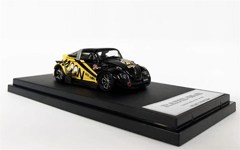 Mini Station VW Beetle Moon Eye RAUH-Welt Black 1:64 Car Pre-built Model view4
