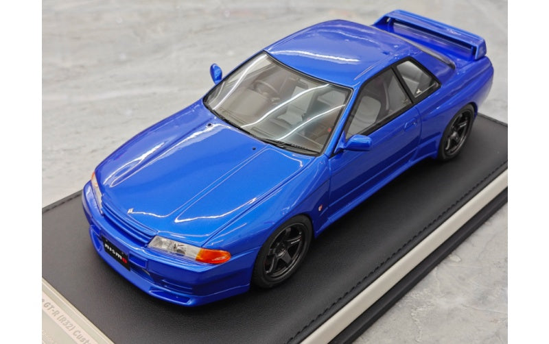 1:18 Nissan GT-R (R32) Coast Blue MOTORHELIX Customized Version Limited 99 pcs Resin Car Model