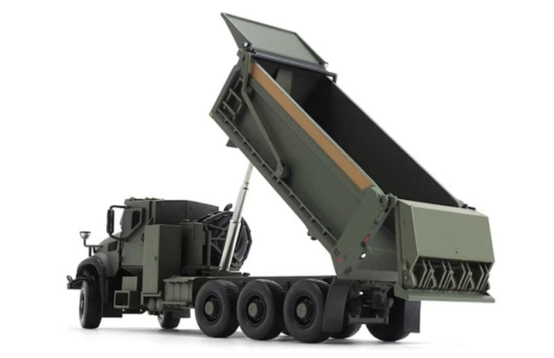 1:50 Mack Tan Mack Defense M917A3 DCP military green Diecast Model view4