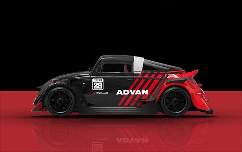 TIMEMICRO Volkswagen RWB Beetle ADVAN Coating Regular Edition 1:64 Car Pre-built Model view3