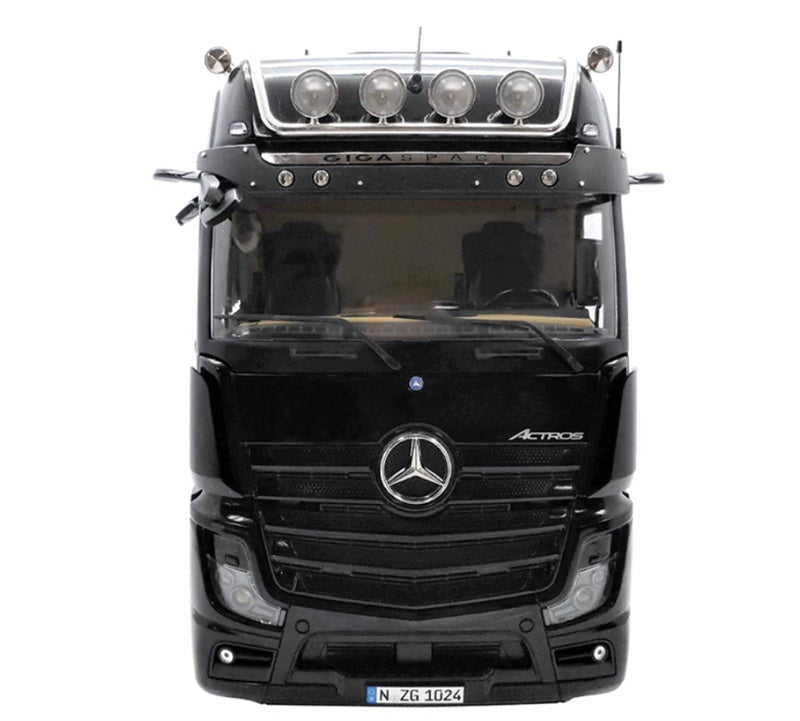 NZG Mercedes Benz Actros Lohr Black + double-layer trailer KIT 1:18 DIECAST Truck Lorry