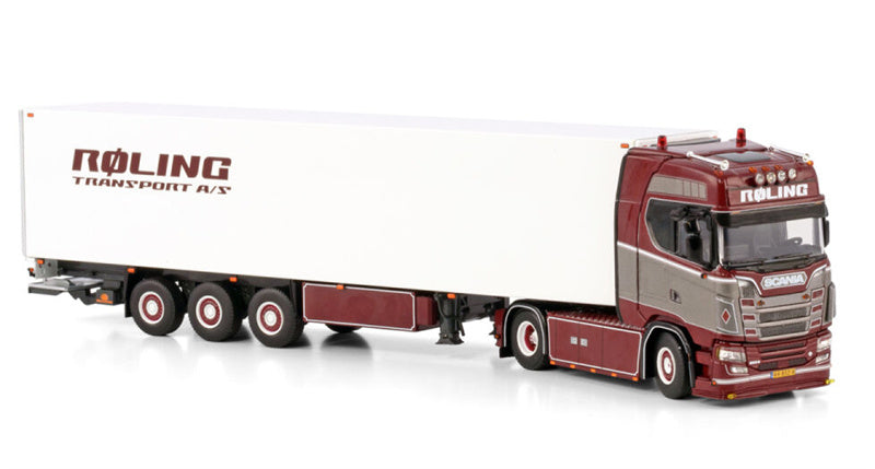 WSI SCANIA S CS20H 4X2 REEFER TRAILER Roling 1:50 Model