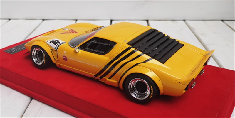 Lamborghini miura Vintage car orange 1/18car Pre-a Model