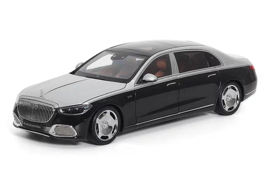 1:18 Mercedes Maybach S680 2021 black silver Almost Real  DIECAST Model