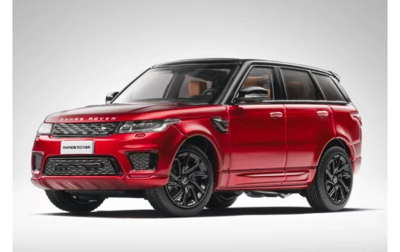 1:64 Land Rover Range Rover Sport 2018 Red Black Wheel Whelart   DIECAST Model