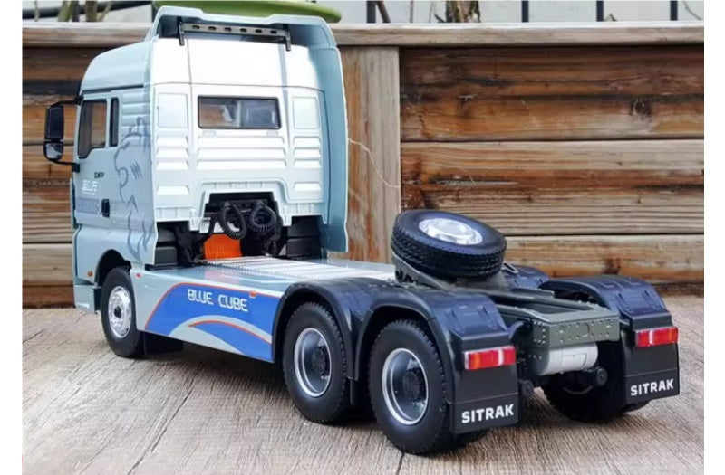 Sinotruk SITRAK 513 Blue Cube GXEV Tractor 1:24 Truck Pre-built Airliner Model Display view3