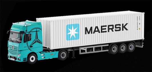 1:64 Mercedes-Benz Actros Blue/white TIMEMICRO x PERKA DIECAST Trailer & Tractor Model