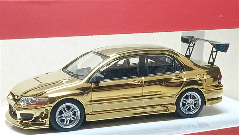 mymodelcollect Mitsubishi Lancer Evolution EVO VII four door sports car Limited Edition 999PCS ONLY gold plating 1:64 Car Pre-built Model view6