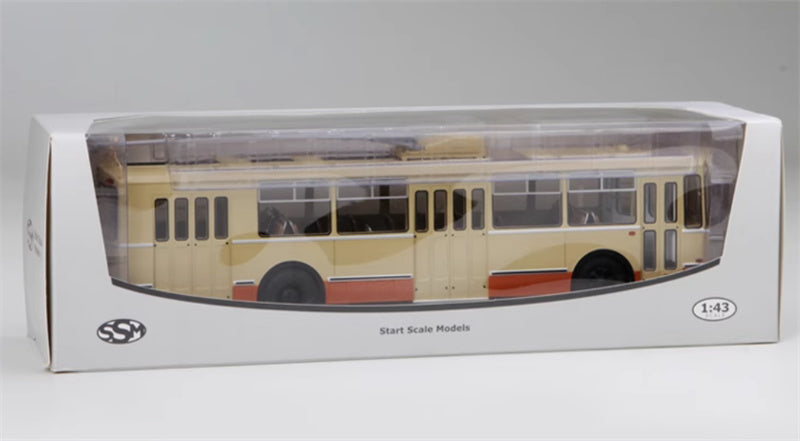 StartScaleModels Former Soviet Union/Russia ZIU 9 Trolley Bus Off white 1：43 Bus  Pre-built Model