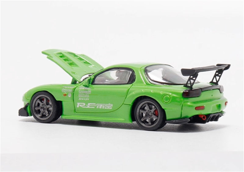 1:64 Mazda RX-7 RE Amemiya‌ Green BSC DIECAST Limited Edition 499pcs ONLY Model