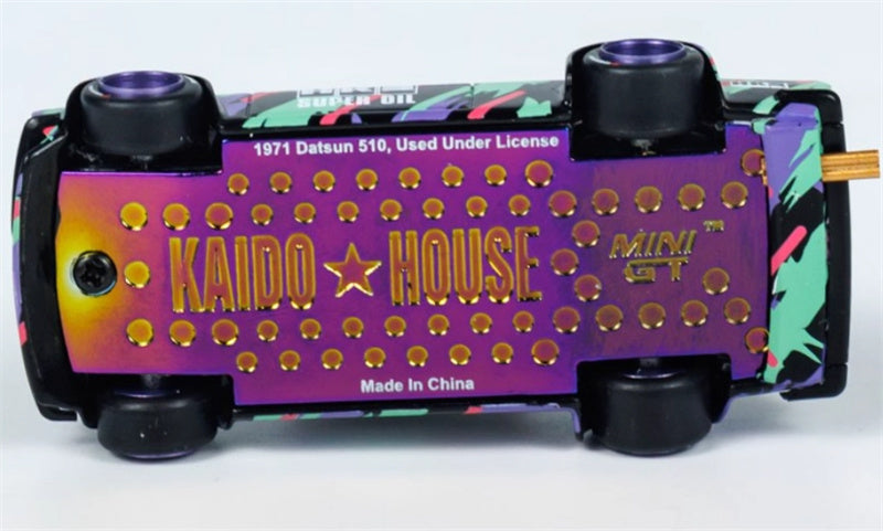 KaidoHouse x MiniGT Datsun Kaido 510 Wagon HKS V1 color box packaging 1:64 Car Pre-built Model view2