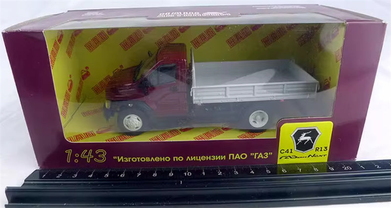 HAW RA3 C41 R13 mer Soviet Union Russian pickup truck wine red 1:43 Truck Pre-built Model