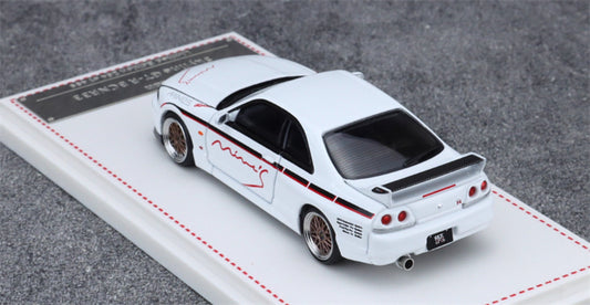 Focal Horizon Nissan Skyline GT-R R33 Mine's White Limited Edition 499PCS ONLY 1:64 Car Pre-built Model view2