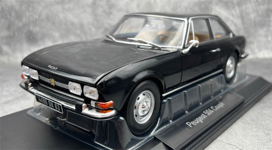 NOREV Peugeot 504 Coupe hardtop black 1972 1:18 Car Pre-built Model view1