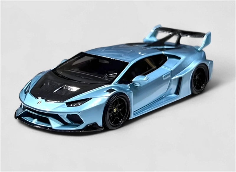 FALME Lamborghini LBWK Huracan GT LP610 Ice Blue Limited Edition 199pcs ONLY 1:64 Car Pre-built Model