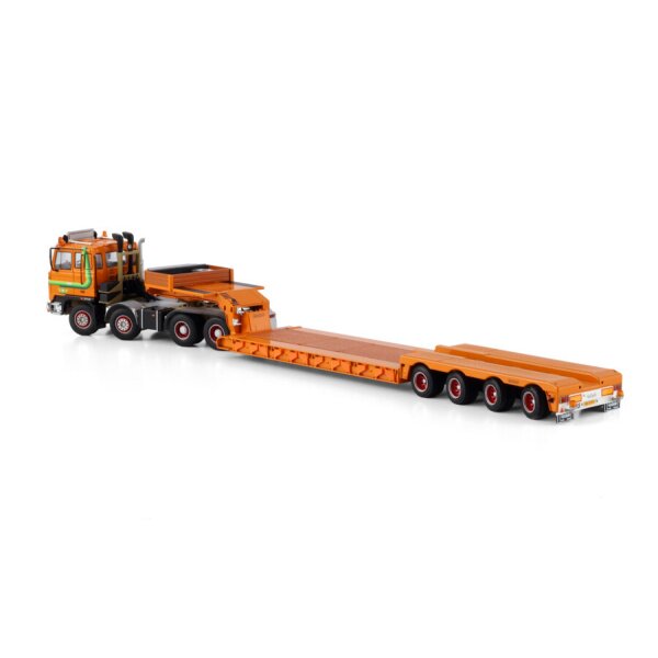 1:50 FTF VAN DER VLIST GROOT FS SERIE 8X4 EURO LOW LOADER 4 AXLE WSI Orange Diecast Model