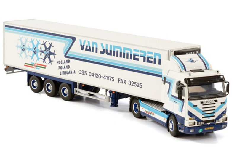 WSI SCANIA 3 SERIES STREAMLINE 4X2 REEFER TRAILER - 3 AXLE VAN SUMMEREN 1:50 Truck Pre-built Model
