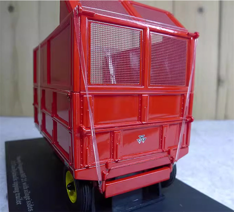 Universal Hobbies Massey Ferguson MF21 with silage sides 3.5 Ton Hydraulic tipping trailer red 1:32 Truck Accessories Pre-built Model